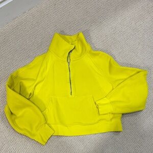 Lululemon Athletica Bright Yellow Cowl Neck Sweater